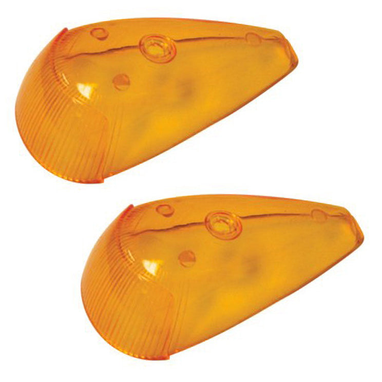 Vw Bug Left & Right Amber Front Turn Signal Lens 1964-1966, Pair