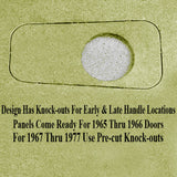 VW Bug Door Panels W/ Pockets 1965-1977, Set Of 4 Black Vinyl