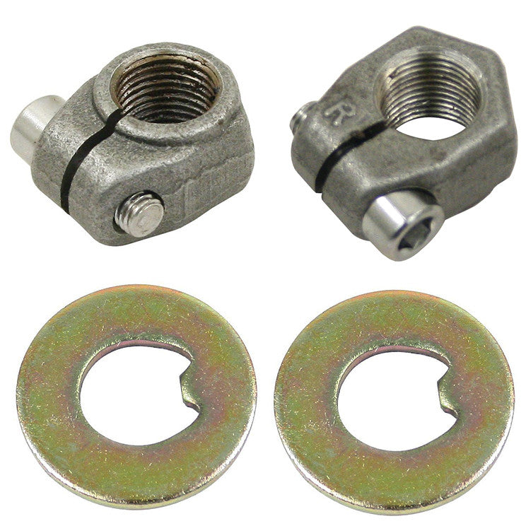 Vw Bug Front Spindle Nuts With Thrust Washers, 1966-1979, Pair (AC405014)