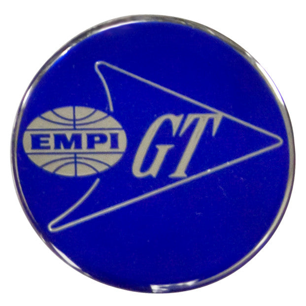 Empi 17-2991 Wheel Cap/Horn Button Sticker, Empi/GT Logo Blue/Silver 36mm