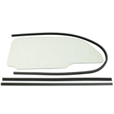 Empi 9763 Vw Bug 1 Piece Clear Window Kit With Glue In Scrapers 1965-77, Pair