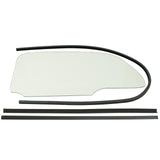 Empi 9760 Vw Bug 1 Piece Clear Window Kit With Glue In Scrapers 1958-64, Pair