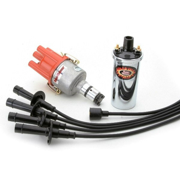 Pertronix Vw Ignition Kit With Ignitor Distributor, Chrome Coil, Black Wires