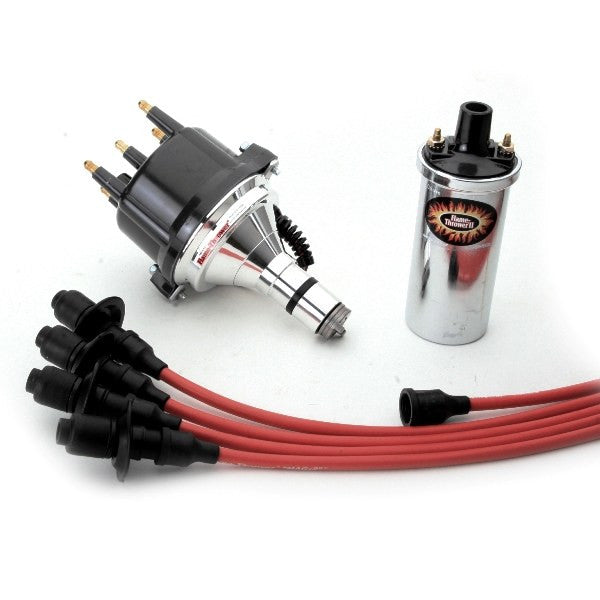 Pertronix Vw Ignition Kit With Ignitor 2 Billet Distributor, Coil, Red Wires