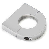 Polished Aluminum Clamp Bracket With 1/4"-20 Threads For 1" Tube
