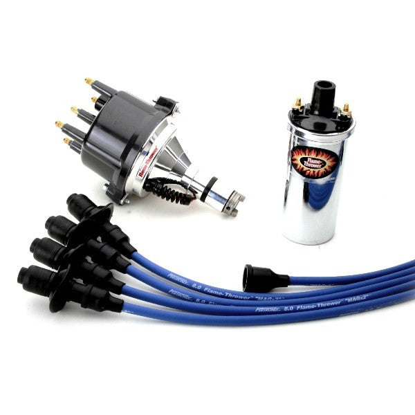 Pertronix Vw Ignition Kit With Ignitor 1 Billet Distributor, Coil, Blue Wires