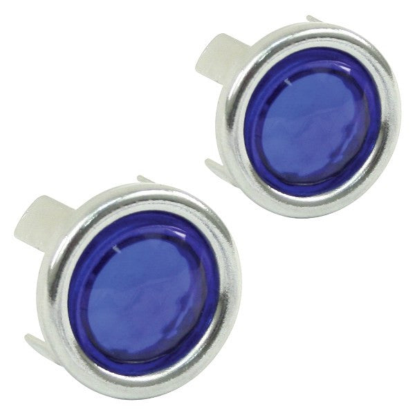 Blue Dots With Chrome Ring For Tail Light Lens