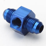 An Union Adapter For Pressure Gauge - Male #6 To Male #6 - Blue
