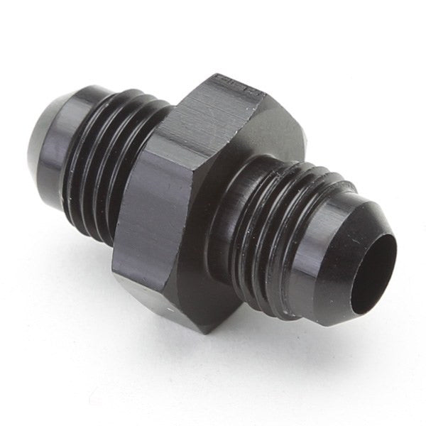 An Union Hose Adapter Fitting - Male #6 To Male #6 - Black