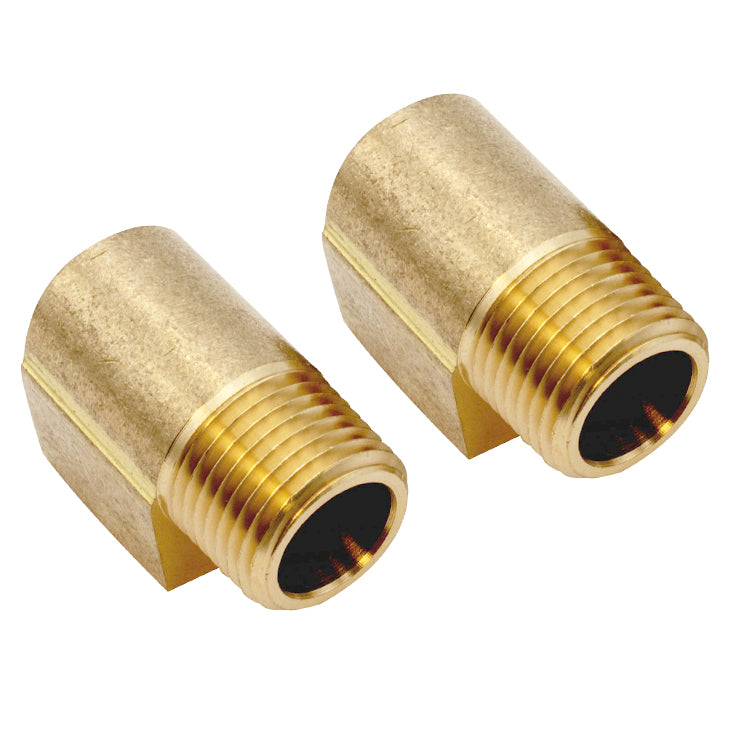 Empi 9239 Brass Fittings 90 Degree, Female 1/2" NPT X 1/2" Male NPT, Pair