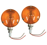 Empi 9493 HD Off-Road Tail Lights W/Amber Lens, Sand Rail Dune Buggy, Pair