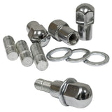 Empi 9511 Chrome Nut, Stud, Washer Kit, M14-1.5, (F/Mag Wheels) Set Of 4
