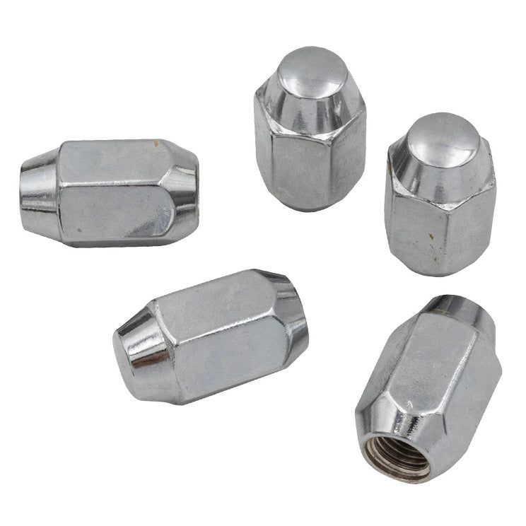 Empi 9512 Chrome Lug Nuts, 7/16-20, Acorn 60 Degree Style, Set of 5