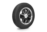 VW Bug Wheel & Tire Package, Yokohama Tires & EMPI 5 Lug Black/Polished Wheels Set Of 4