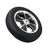 VW Bug Wheel & Tire Package, Yokohama Tires and EMPI 4 Lug Staggered, Black/Polished Wheels Set Of 4