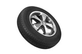 VW Bug Wheel & Tire Package, Yokohama Tires & EMPI 5 Lug Alloy Black/Polished Wheels Set Of 4
