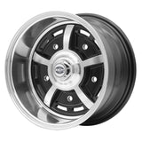 15" X 8" Vw Bug 5 Lug Black Empi Sprint Star Wheel Includes Cap - Valve Stem - Moore Parts