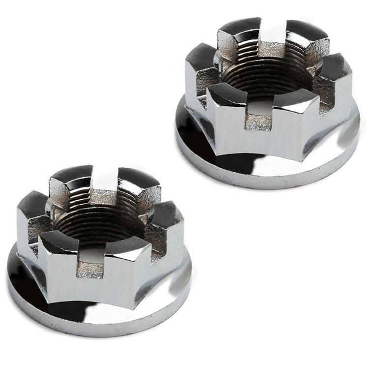 Empi 16-2420 Chrome 36mm Rear Axle Nuts For Vw Dune Buggy Baja Bug, Pair