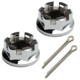 Empi 16-2420 Chrome 36mm Rear Axle Nuts W/Pins Vw Dune Buggy Baja Bug, Pair