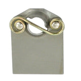 Lock Fastener Tab W/Spring 1.5" X 2.0" Use With Small Self Ejecting Button. 10PK