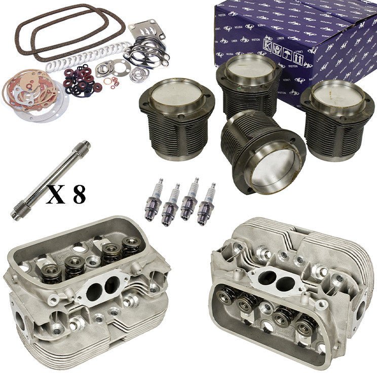 1679cc Air - cooled Vw Bug Engine Rebuild Kit, Top End Heads / Pistons - Moore Parts