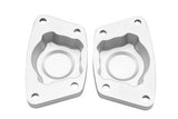 FOOSE Vw Bug Billet Spring Plate Caps, Satin Silver W/ Clear Finish, Pair