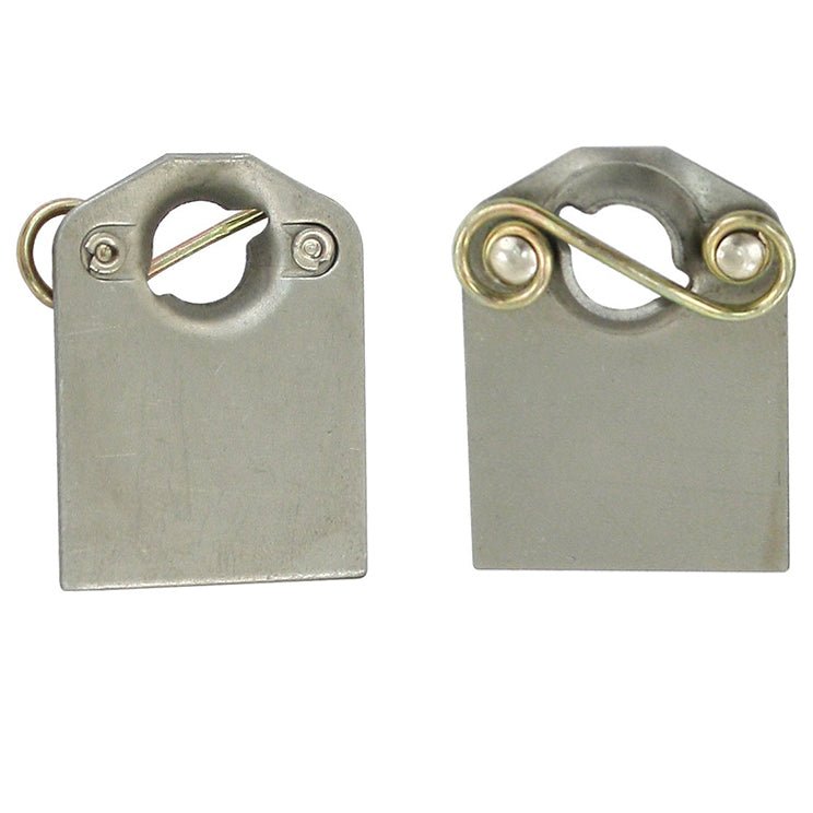 20PK Lock Fastener Tab W/Spring 1.5" X 2.0" Use With Small Self Ejecting Button - Moore Parts