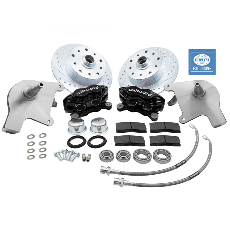 Empi 22-6160-B Vw Bug Front Wilwood Disc Brake Kit, 5 Lug Porsche/Chevy 1966-77