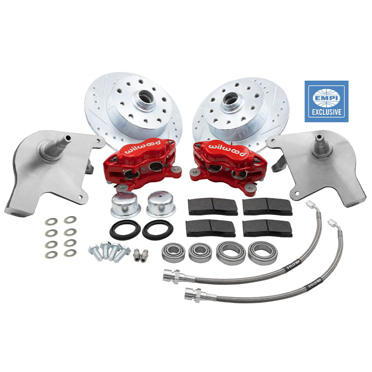 Empi 22-6160-R Vw Bug Front Wilwood Disc Brake Kit, 5 Lug Porsche/Chevy 1966-77