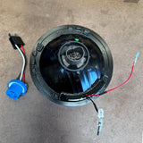 7" Crystal Headlight W/White LED Halo Ring, 9007 Bulb & H4 Adapter - Moore Parts