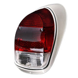 Vw Bug Left Tail Light Assembly 1968-70 All Red Lens, Each