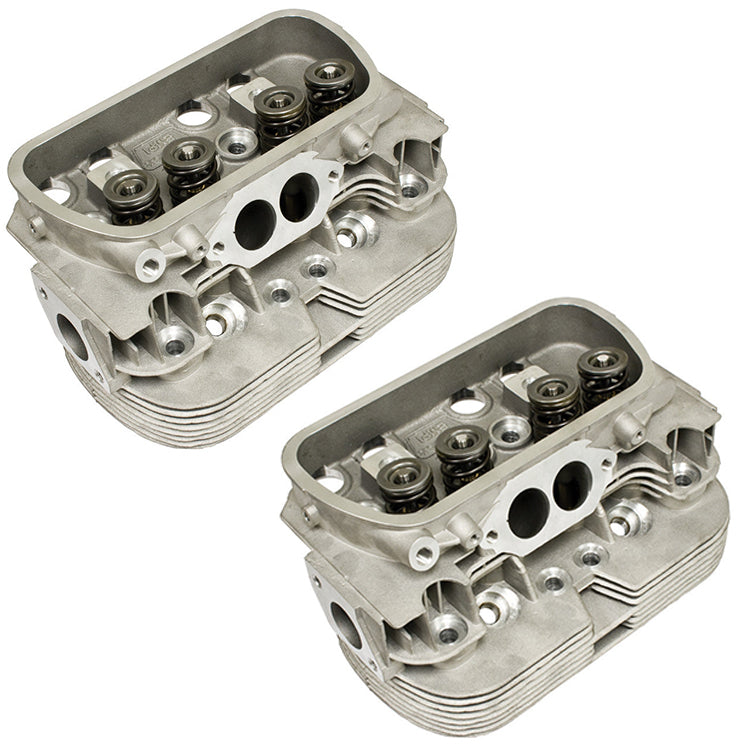 PAIR Empi 98-1356-B Stock Vw Bug Dual Port Cylinder Head 35.5 X 32 Valves 85.5