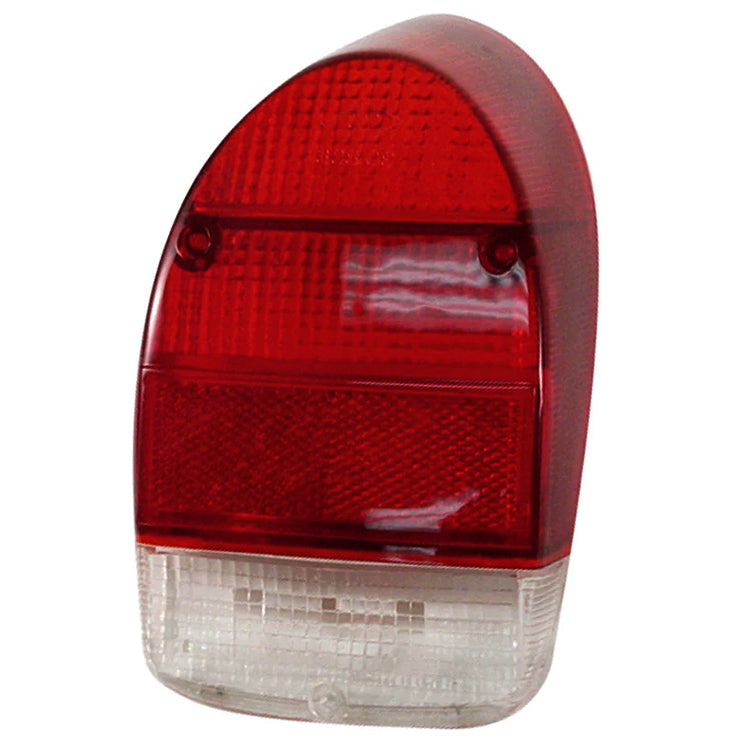 Vw Bug Tail Light Lens 1971-72 Red & White Lens, Left & Right, Pair