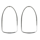 Vw Bug Tail Light Lens Chrome Trim Ring 1968-70, Left & Right, Pair