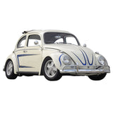 Vw Bug EMPI GTV C-Stripe Decal Set - Blue Stripe / Black Outline