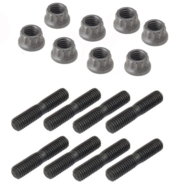 Vw Bug Exhaust Stud & Nut Kit. 8 Nuts 12 Point & 8 Exhaust Studs. Sold As Kit