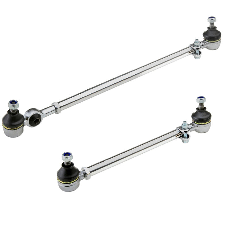Vw Bug Chrome Tie Rod Assemblies 1949-68 W/Steering Damper Hole