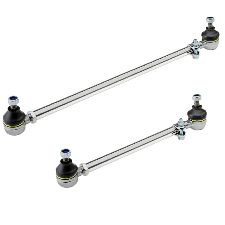 Vw Bug Chrome Tie Rod Assemblies 1949-68 W/O Steering Damper Hole