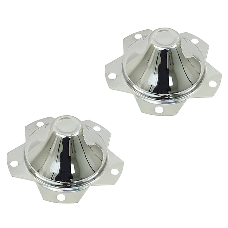 Vw 5 Lug Chrome Center Wheel Cap, Fits All Wheels With 6-1/2" Hole, Pair