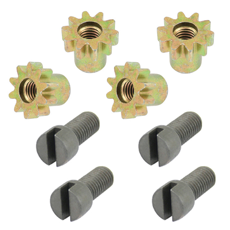 Vw Bug Brake Adjusting Screw With Star. Beetle, Ghia 1958-64, Bus 1950-55, Set4