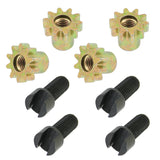 Vw Bug Brake Adjusting Screw W/Star. Beetle, Ghia 1965-79, Type 3 1964-73, Set4