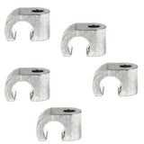 Billet Clamp Mount For Push Pull Shielded Throttle Cables, Set Of 5