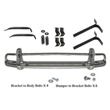 Vw Bug 1955-67 Front Bumper Kit With All Brackets, Hardware, Seals