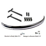 Vw Bug 1955-67 Rear Cal Bumper Blade Kit With Brackets, Hardware, Seals