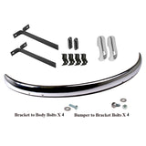 Vw Bug 1955-67 Rear Cal Bumper Blade Kit W/Brackets, Hardware, Euro