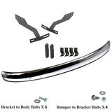 Vw Bug 1968-73 Front Early Blade Bumper Kit W/Conversion Brackets, Cal