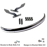 Vw Bug 1968-73 Rear Early Blade Bumper Kit W/Conversion Brackets, Cal