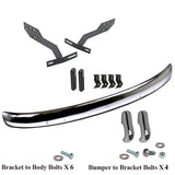 Vw Bug 1968-73 Front Early Blade Bumper Kit W/Conversion Brackets