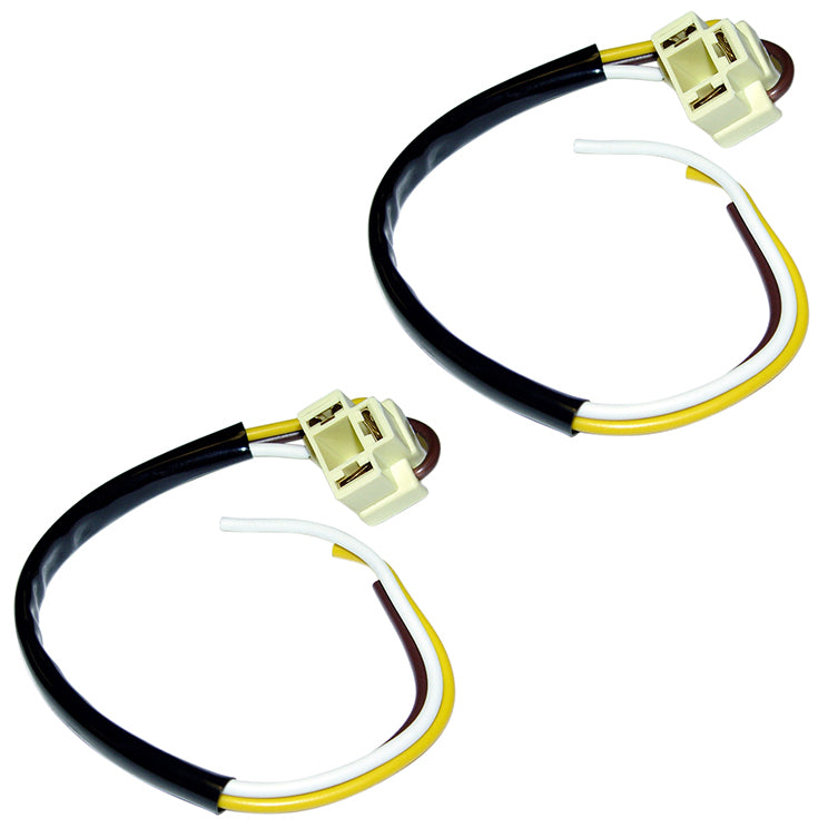 Empi 16-2102 Heavy Duty 3 Prong Headlight Wire Pigtail Vw Dune Buggy, Pair