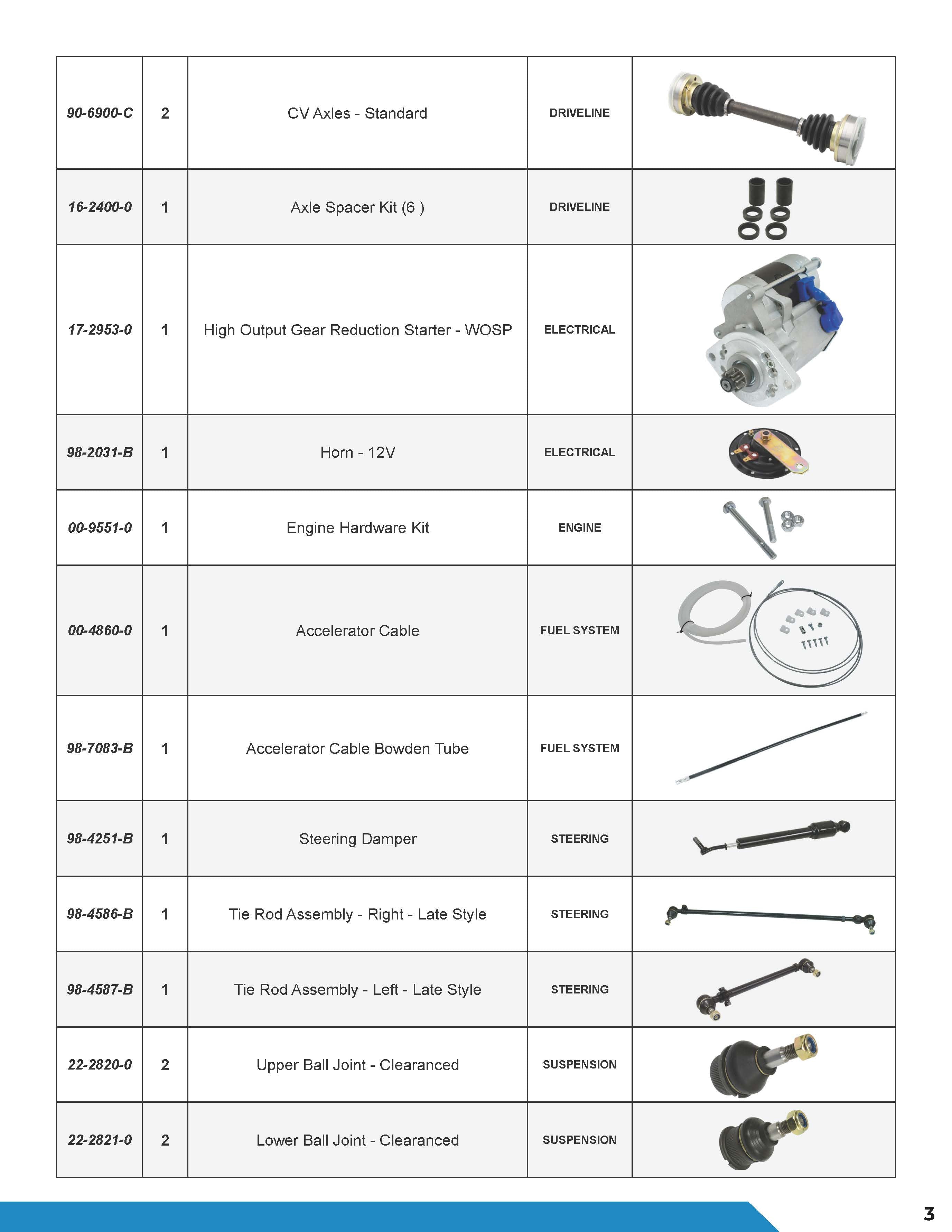 EMPI Buggy In A Box, Dune Buggy Chassis Kit Ball Joint / IRS - Late Style